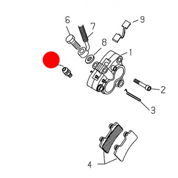 Vite Spurgo Pinza Freno Anteriore BETA EVO-REV 07-18
